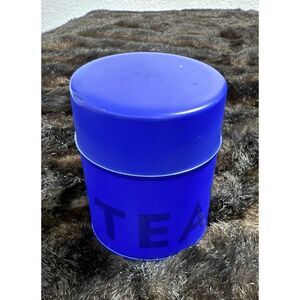 TEAVANA Blue Metal Tin Tea Storage  4 oz